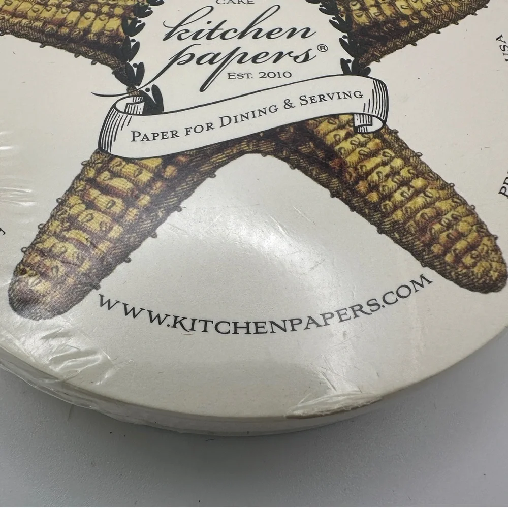 Cake Kitchen Papers Starfish Coasters - Cream Nautical Beach Surf Beachcomber